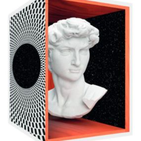 Painting, David en Boite, Patrick Rubinstein