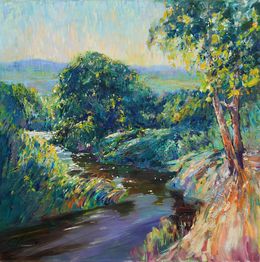 Peinture, Summer evening, Serhii Cherniakovskyi