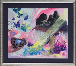 Fine Art Drawings, Light in the Forest (Bambi&Rabbit), Minako Asakura
