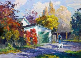 Painting, Autumn morning, Boris Serdyuk