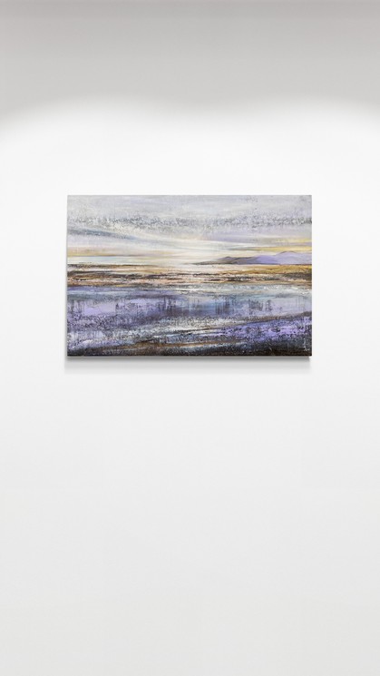 Irina Sadykova, White sunset, Painting on canvas
