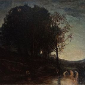 Gemälde, El baño de las Ninfas, Sebastian Martinez Fadic