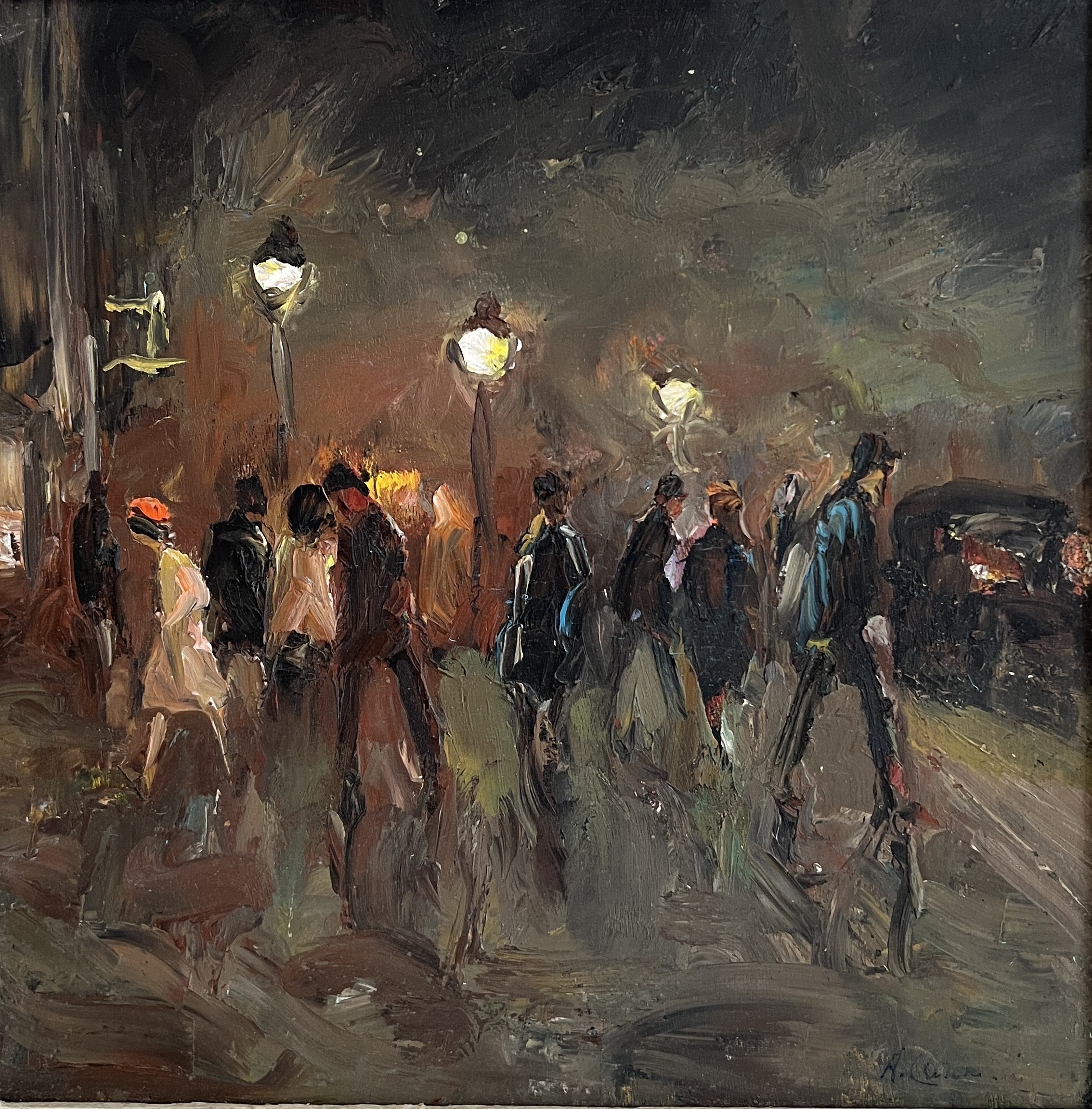 Adolfo Carducci, Promenade sous les réverbères Adolfo Carducci, Promenade sous les réverbères