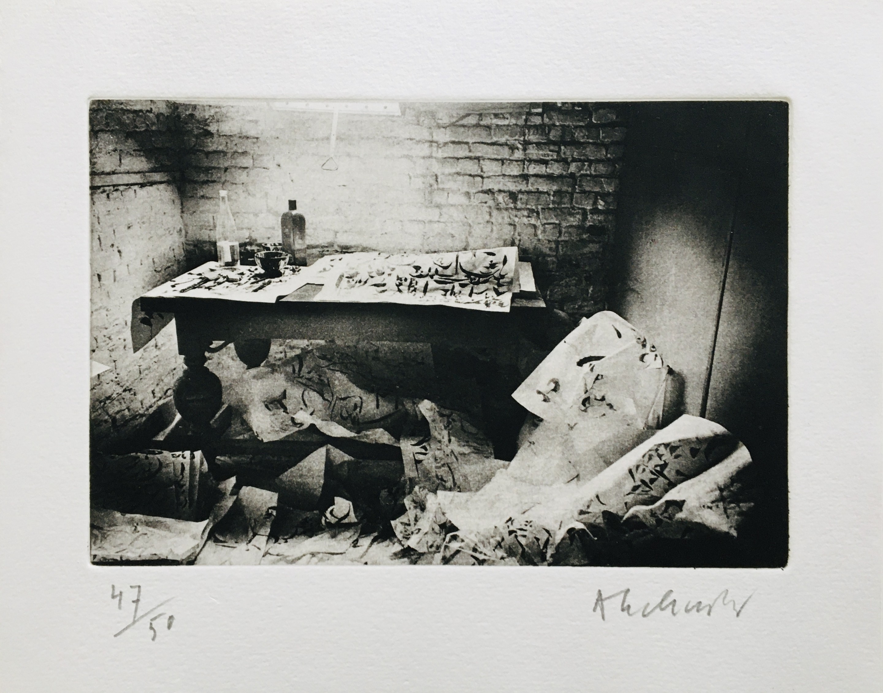 Pierre Alechinsky, L'atelier de Christian Dotremont à Tervuren Pierre Alechinsky, L'atelier de Christian Dotremont à Tervuren