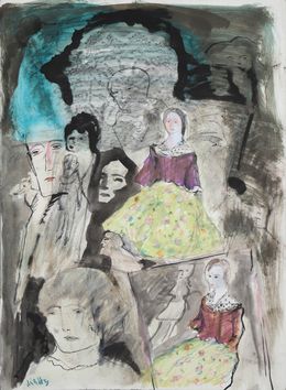Painting, La reine mère, Zwy Milshtein