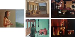 Gemälde, Set of 5 paintings. From The Light series, Jose Ricardo Contreras Gonzalez