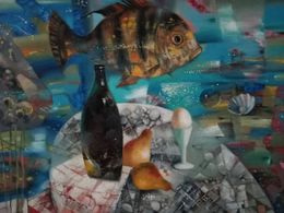 Painting, Still life with fish, Anatoly Tarabanov