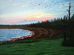 Painting, Another Sunrise at Caribou, Adam Gunn