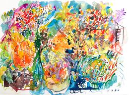Painting, Paysage provençal, Isabelle Marie