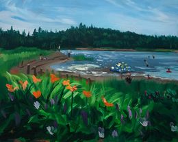Gemälde, MacCormacks Beach, Adam Gunn