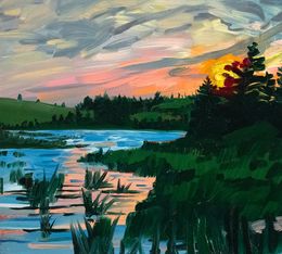 Gemälde, Hirtle's Beach Sunset, Adam Gunn
