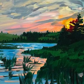 Gemälde, Hirtle's Beach Sunset, Adam Gunn