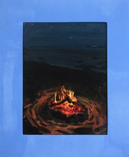 Gemälde, Beach Fire by the Northumberland Strait, Adam Gunn