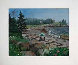 Gemälde, Bayswater Beach, Adam Gunn