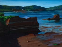 Gemälde, North Melford Sea Stacks, Adam Gunn