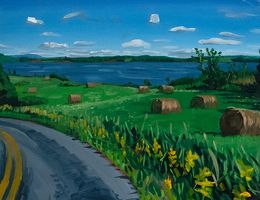 Gemälde, Side of the Road at Caribou, Adam Gunn