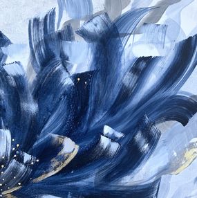 Peinture, "The Indigo Flower" 2 in the diptych, Iryna Rets
