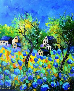 Painting, Summer feast, Pol Ledent