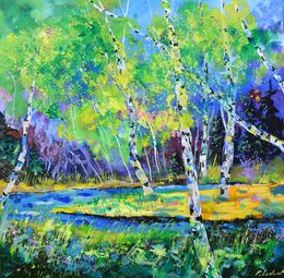 Painting, Spring in the wood 7724, Pol Ledent