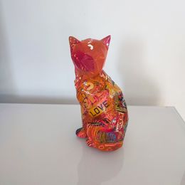 Sculpture, Love cat, Âme Sauvage