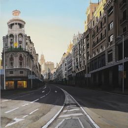 Painting, La gran via - Madrid, Claudio Filippini