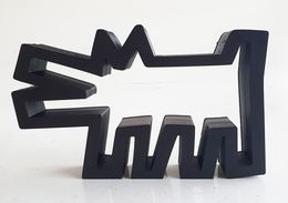 Skulpturen, Mini chien Haring noir, SpyDDy
