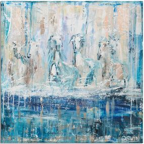 Painting, Wild Horses 2024, Oswin Gesselli