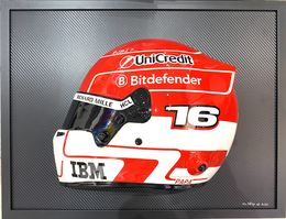 Sculpture, Demi casque Charles Leclerc, Ian Philip