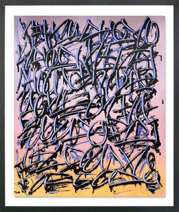 Gemälde, Ecriture automatique Pink, Tanc