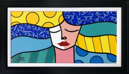 Peinture, Long Hair (original painting on canvas), Jozza