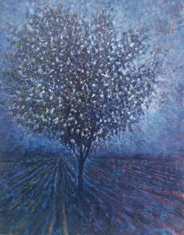 Gemälde, Notturno (luce appesa ai rami), Mauro Tròlese