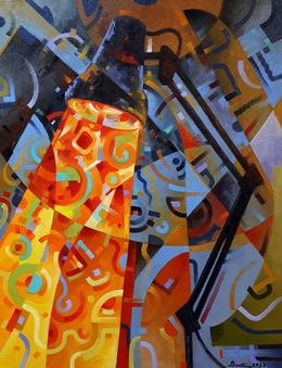 Gemälde, Night lamp, Voichenko Sergiy