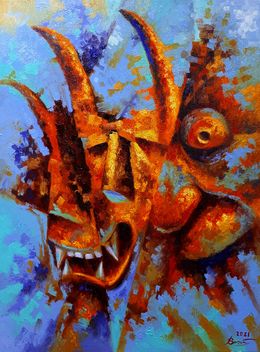 Painting, Orange demons, Voichenko Sergiy