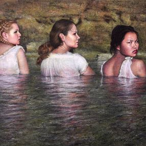 Gemälde, Bañándose, Sandra de Jaume