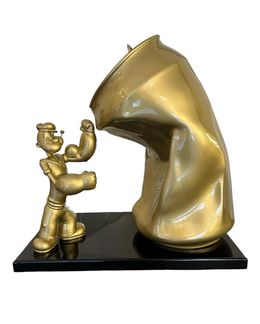 Sculpture, Dammaged can by P, Michael Edery