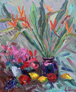 Gemälde, Birds of Paradise, Genia Sheyn