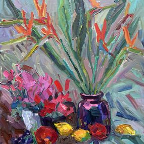 Painting, Birds of Paradise, Genia Sheyn