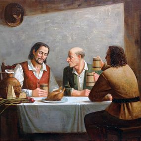 Gemälde, Three Hunters, Yana Ros