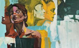 Painting, We were happy that day, Kseniya Rai