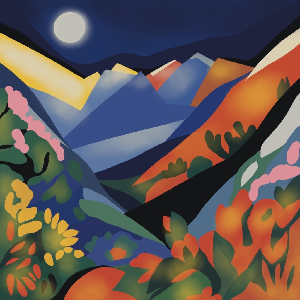 Nina Tsorieva, Mountain landscape Nina Tsorieva, Mountain landscape