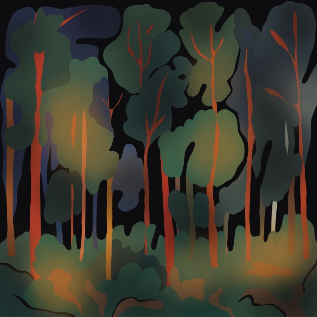 Nina Tsorieva, Mysterious forest Nina Tsorieva, Mysterious forest