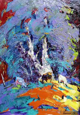 Painting, In the shade of the trees, Ivanyuk Oleksiy