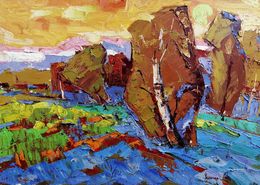 Painting, Evening sunset, Ivanyuk Oleksiy