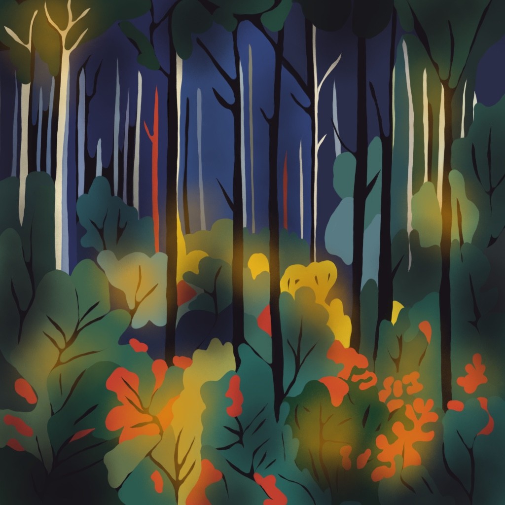 Nina Tsorieva, Mysterious forest Nina Tsorieva, Mysterious forest