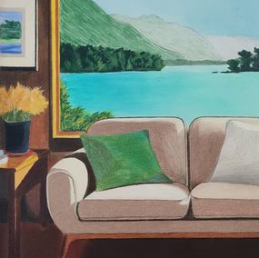 Zeichnungen, Fenêtre sur lac - Variation 6, Gabriel Riesnert