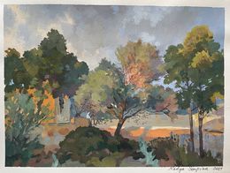 Gemälde, Evening in Santa Ponsa, Nadezda Stupina