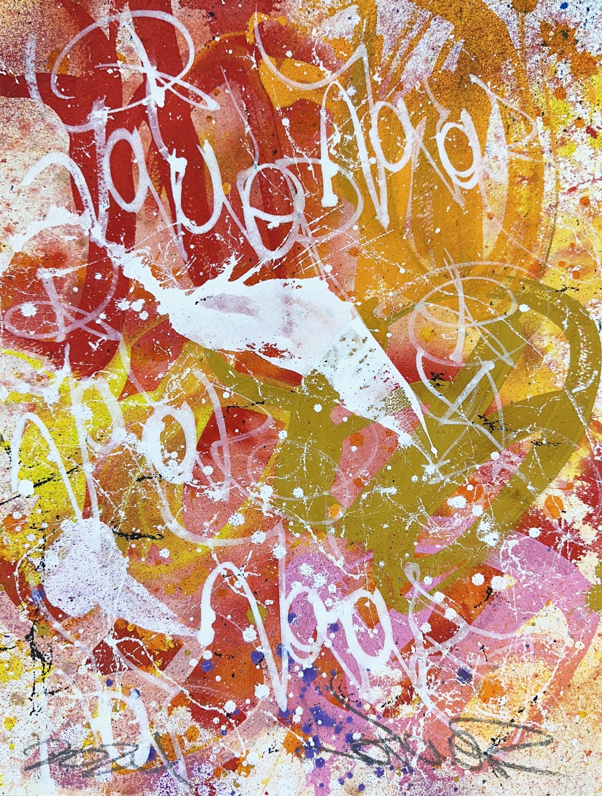 JonOne, Untitled Red JonOne, Untitled Red