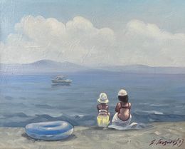 Gemälde, On the shore of Sevan, Samvel Atasunts