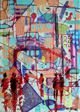 Gemälde, City 13, Rakhmet Redzhepov (Ramzi)