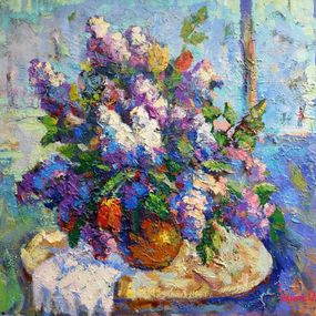 Gemälde, Lilac bouquet, Oksana Ivanyuk